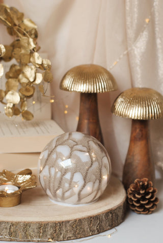 Decorative Gold Dome with LED Light