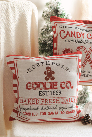 North Pole Gingerbread Cushion Cover