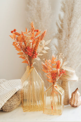Autumn House Vases Large & Small w/ Flowers I