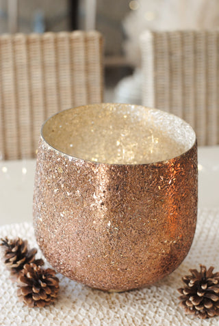 Large Brown Mosaic Windlight