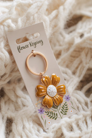 Yellow Daisy Keyring