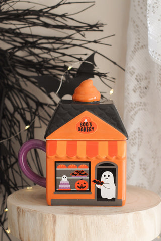 Boo's Bakery Mug with Lid