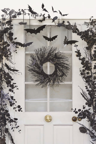 Halloween Wreath with Little Bats