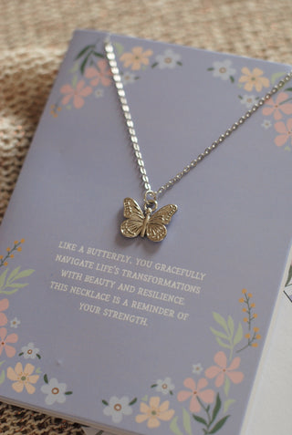 Butterfly Necklace & Card