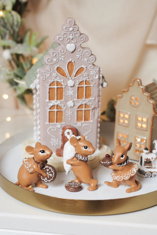 Little Gingerbread Mouses - Set van 3