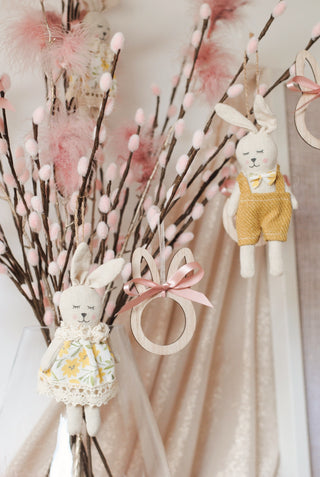 Pink & Gold Feather Branch