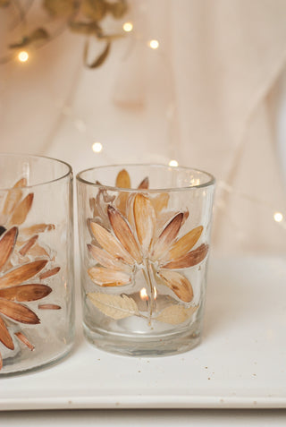 Fall Leaves Tealight Holder - Small
