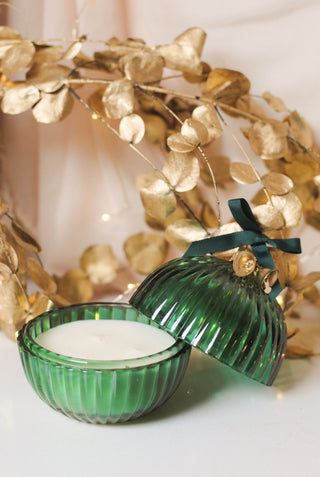 Christmas Ball Candle - Green