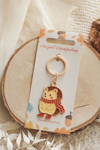 Hazel Hedgehog Keyring
