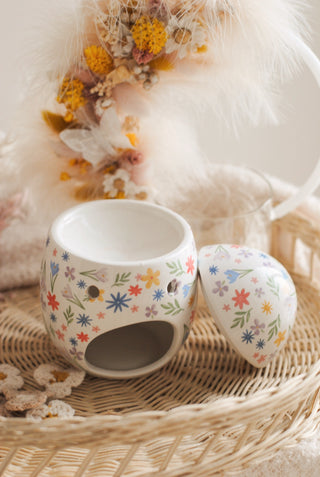 Floral Egg Oil Burner