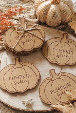 Pumpkin Spice Onderzetters - Set van 4