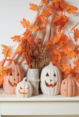 Terracotta Pumpkin with Stars