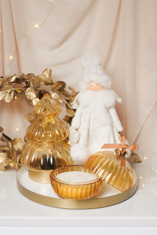 Christmas Ball Candle - Ochre