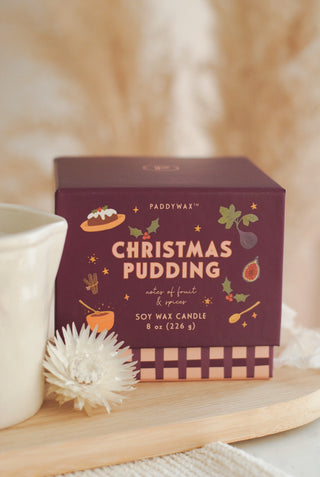 Paddywax - Bistro Ceramic Candle in Christmas Pudding