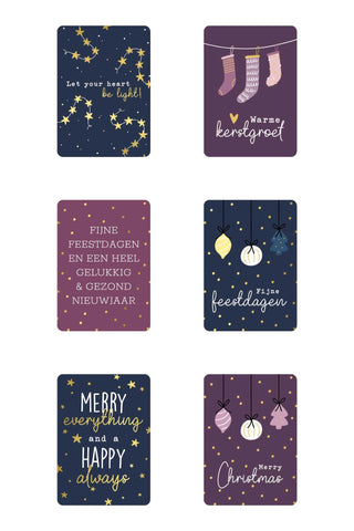 Christmas Cards - Set van 6