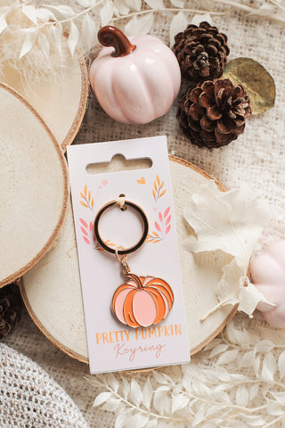 Pretty Pumpkin Keyring
