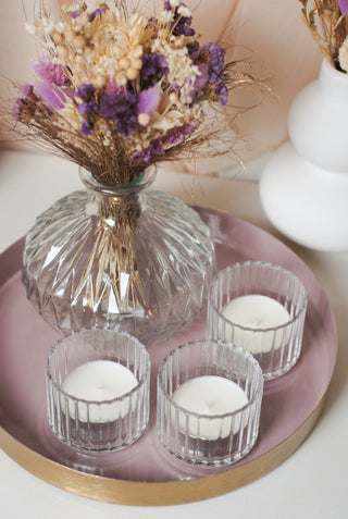 Glass Tealight Holder - Set van 3