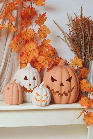 Terracotta Pumpkin with Stars