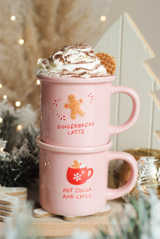 Pink Hot Cocoa & Chill Mug