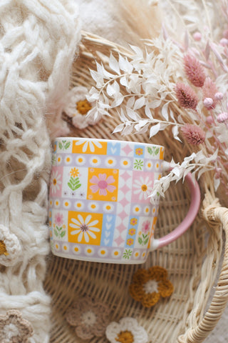 Floral Patchwork Mug