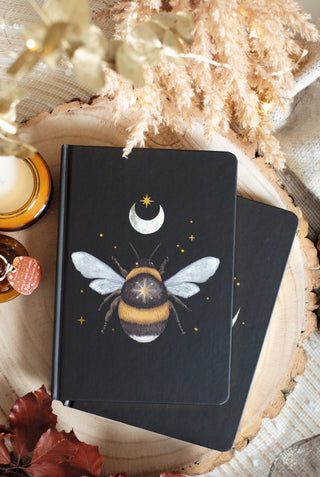 Enchanted Forest Bee - Notebook with Gilded Edges (A5)