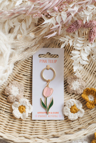 Tulip Keyring - Pink