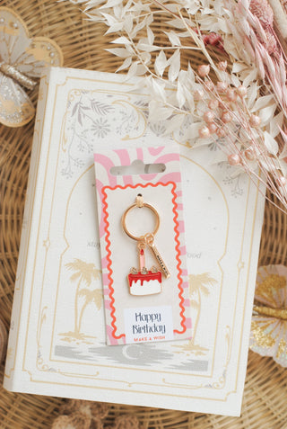 Happy Birthday Keyring