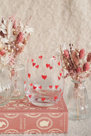Heart Print Glass