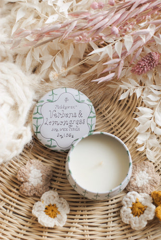 Paddywax - Tulip Tin Candle in Verbena & Lemongrass