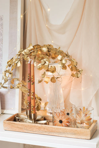 Fall Leaves Tealight Holder - Small