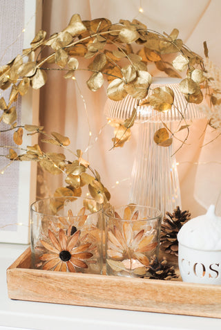 Fall Leaves Tealight Holder - Small
