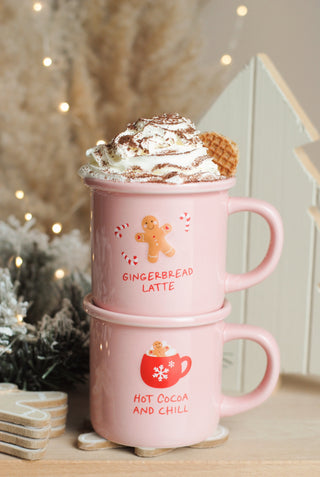 Pink Hot Cocoa & Chill Mug