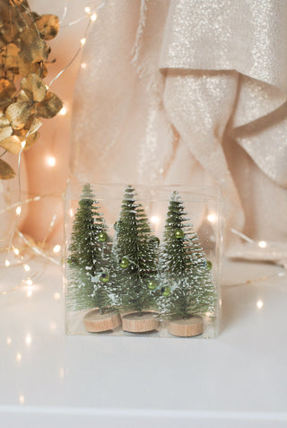 Little Green Christmas Trees - Set van 3