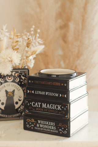 Cat Book Stack Vase