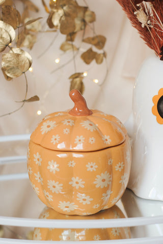 Floral Pumpkin Wax & Oil Burner