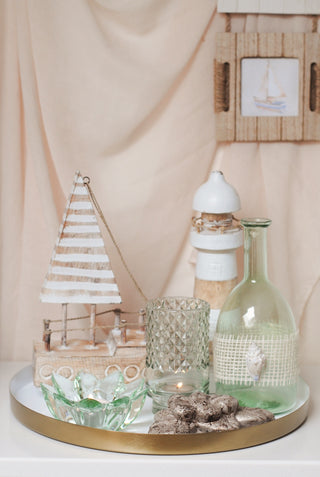 SEAGLASS TEALIGHT HOLDER