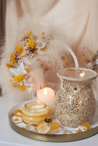 Golden Mosaic Wax Melt Burner