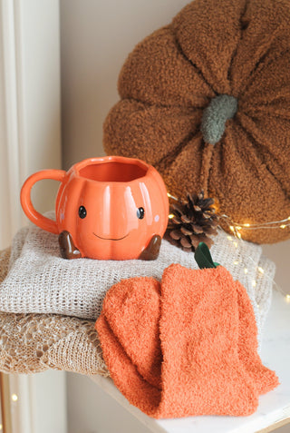 Cute Pumpkin Mug & Socks
