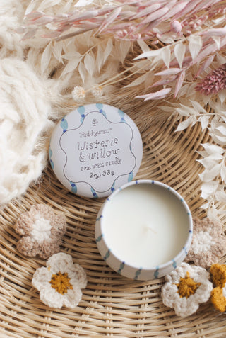 Paddywax - Tulip Tin Candle in Wisteria & Willow