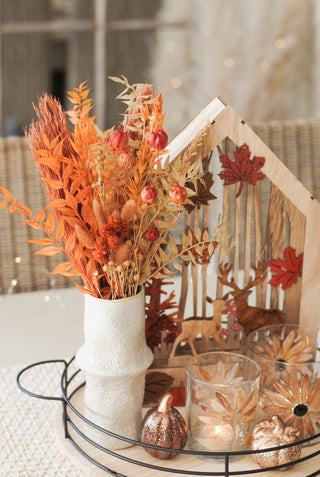 Autumn Woodland Scene with Light