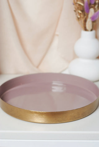 Lila & Gold Tray (25cm)