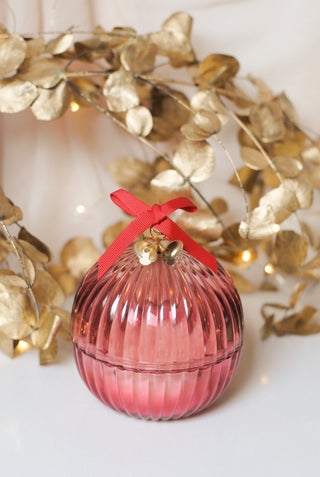 Christmas Ball Candle - Red