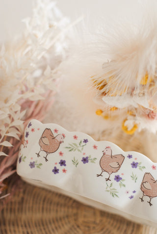 Cute Hens Ceramic Egg Holder