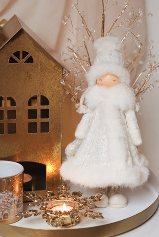 Bejeweled Snowflake Tealight Holder