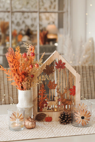 Autumn Abundance - Vase & Dried Flowers