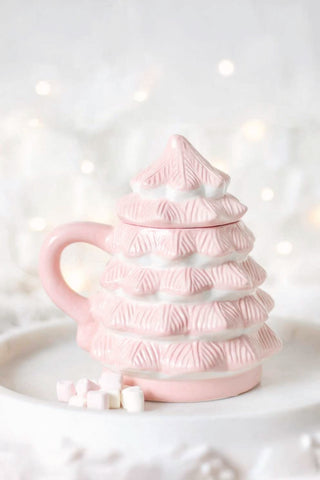 Pink Christmas Tree Mug