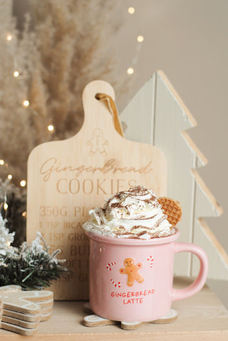 Pink Gingerbread Latte Mug