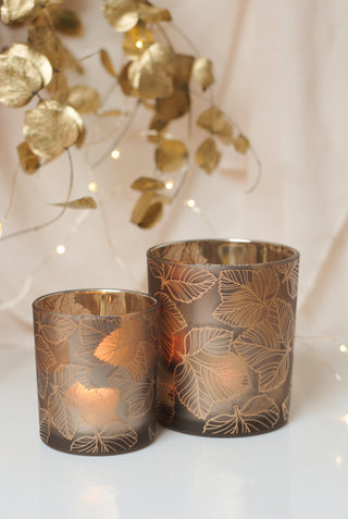 Golden Autumn Tealight Holder Small