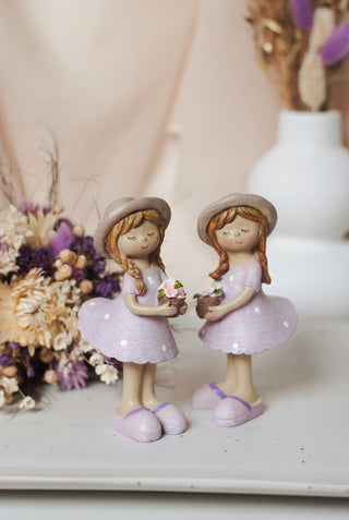 Lila Flower Girl - Bloemen Rechts