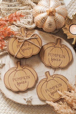 Pumpkin Spice Onderzetters - Set van 4